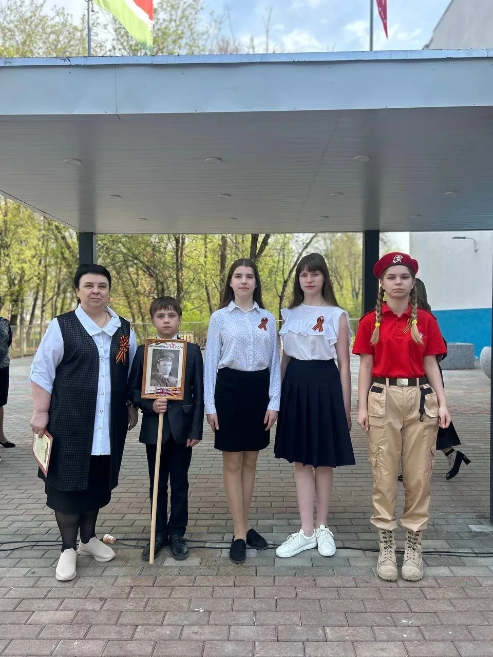 Митинг ,посвященный Дню Победы, в Кудиновской школе.