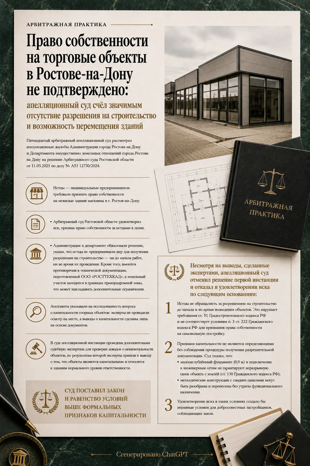 📌 Право собственности на торговые объекты в Ростове-на-Дону не подтверждено: апелляционный суд счёл