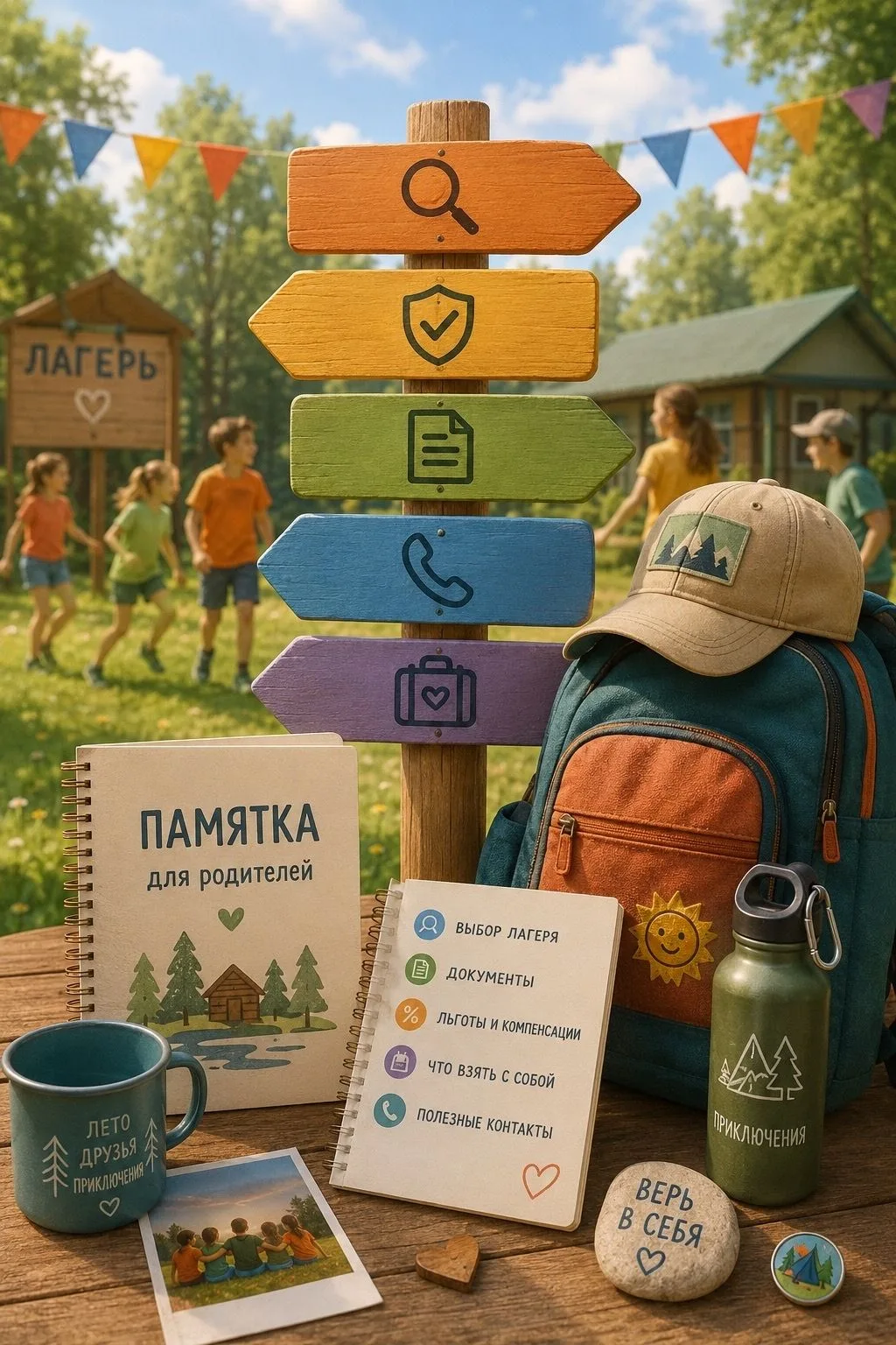 Собираетесь отправить ребёнка в лагерь? Сохраните эту памятку! ✅

☀️Лагерь для ребёнка — это не прос