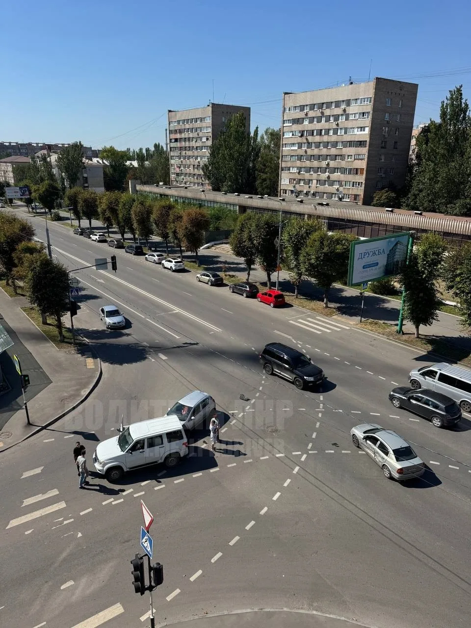 ДТП на Коцюбинского в Луганске.