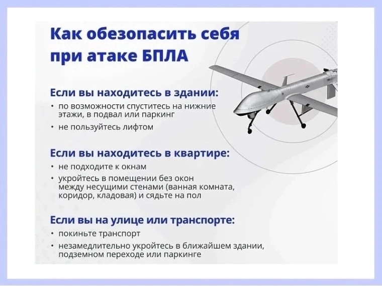 Беспилотные летательные аппараты (БПЛА) могут представлять потенциальную угрозу безопасности. 
 
Важ