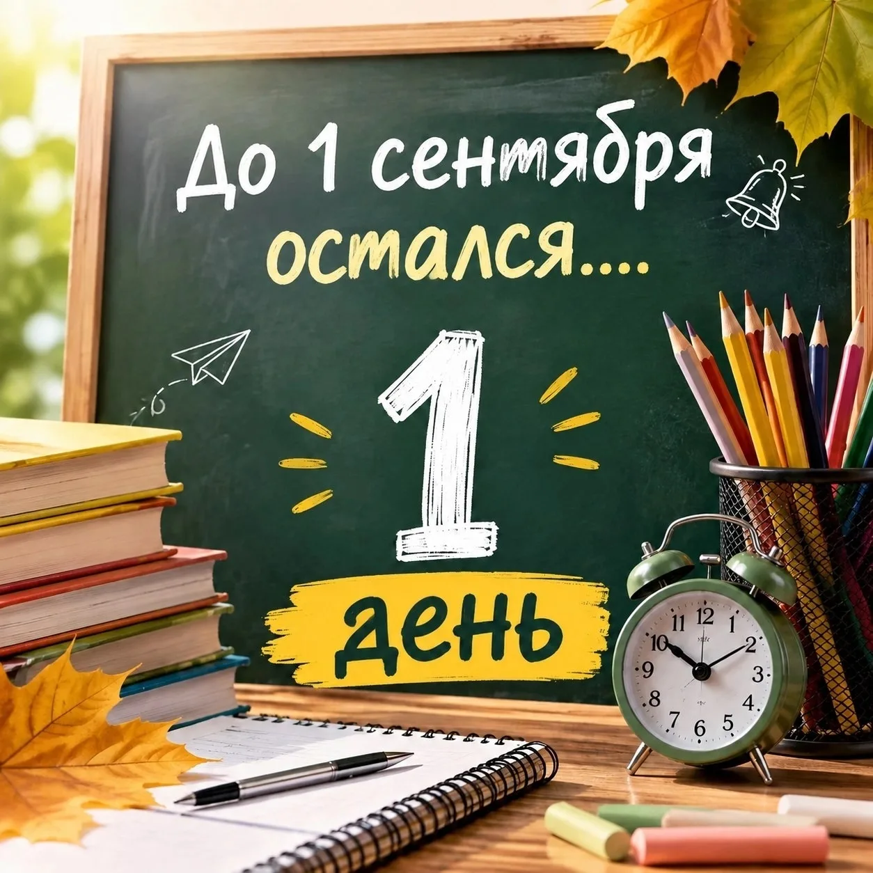 📚✨ ОСТАЛСЯ ВСЕГО ОДИН ДЕНЬ ДО 1 СЕНТЯБРЯ! ✨📚
