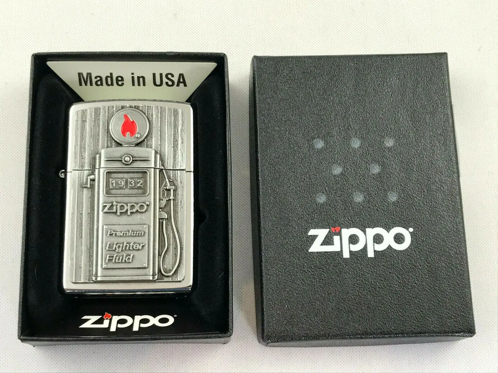 Zippo "Gas Pump Station", немецкий каталог.