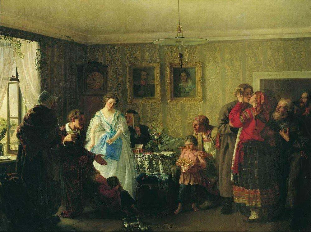 Невеста на этой картине - настоящая невеста художника