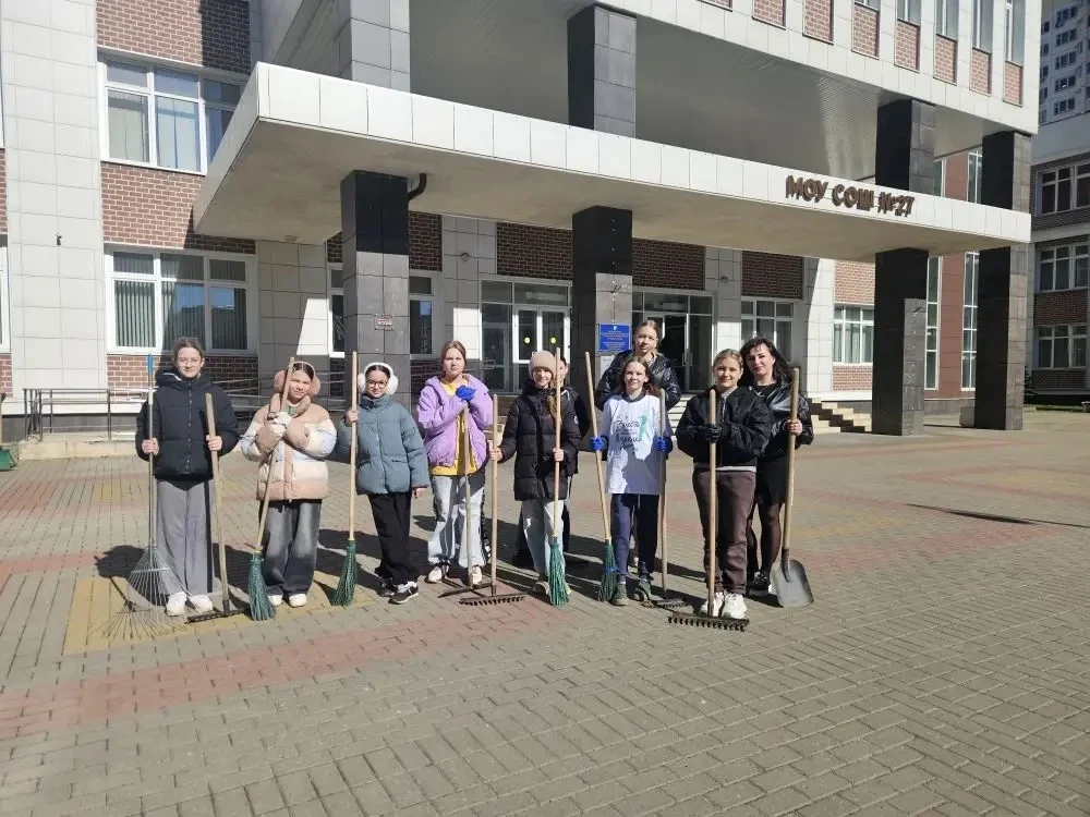 🌿 Субботник в школе — вместе за чистоту и порядок! 25 апреля в нашей школе прошёл традиционный суббо
