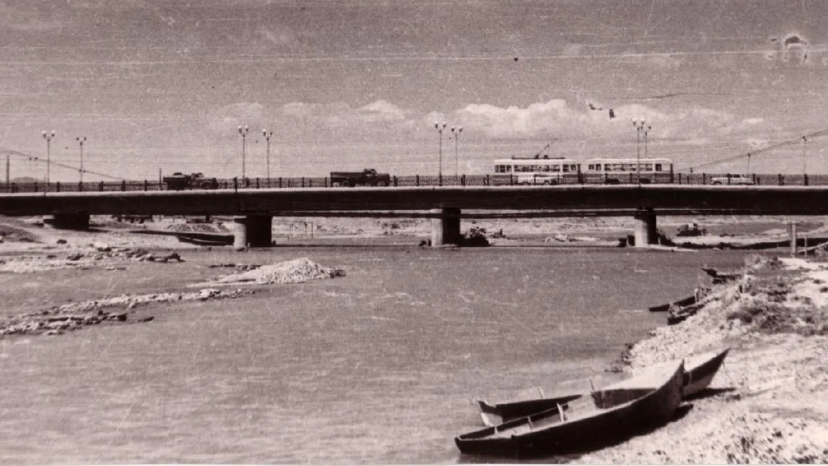 1960-е годы. Мост через реку Силинка.