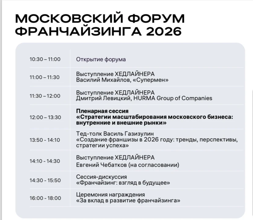 Приглашаем вас на форум «Московский франчайзинг», который состоится уже завтра в Класте...