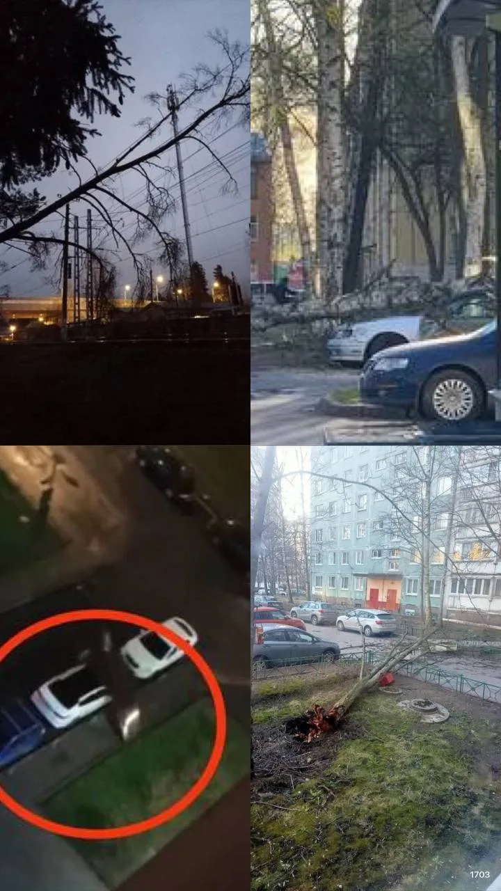 🌪 Вчерашний ураган не прошел без последствий  Вечером 22 апреля на Петербург обрушился мощный ураган