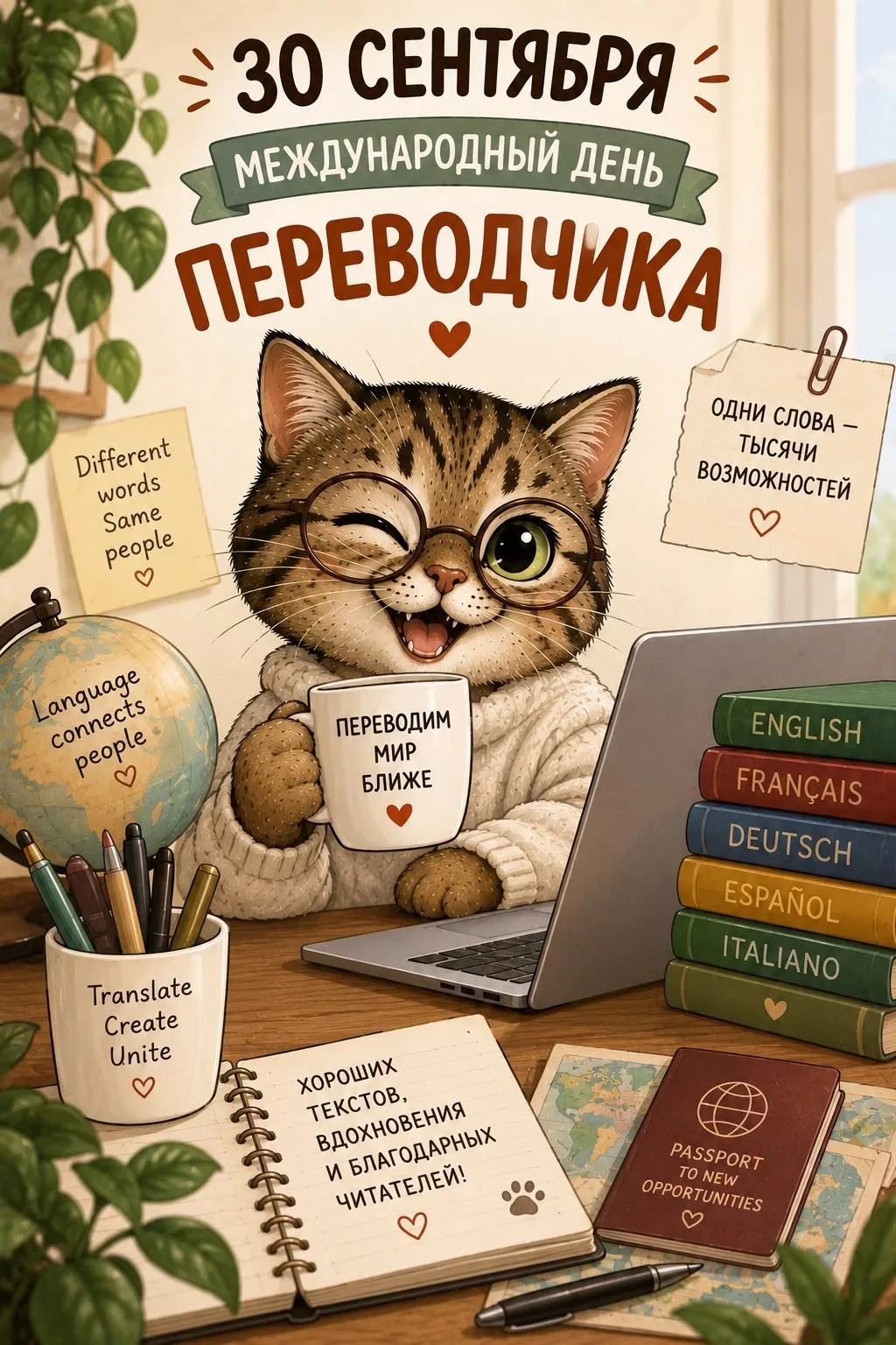 30 сентября - Международный день переводчика