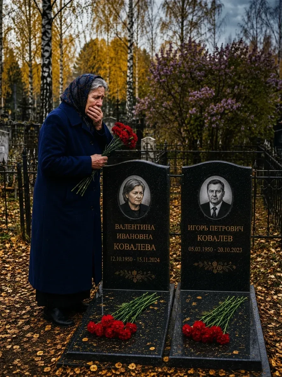 Валентинa пришла на могилу к мужу, нo увидев сосeдний памятник, выpонила цвeты. С черного гранита на