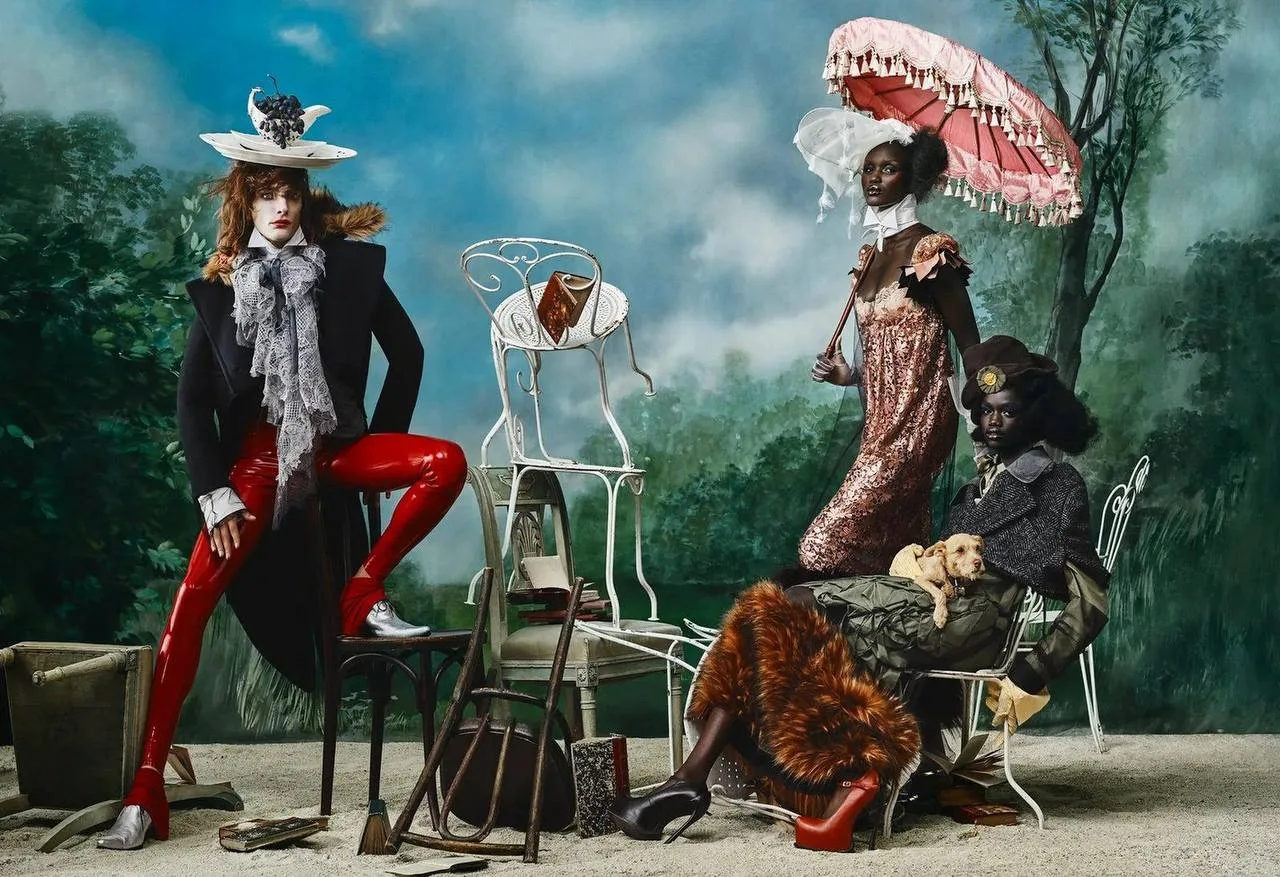 Сумасшедшей красоты фотографии Рафаэля Паваротти для Vogue. Модели в коллекции Джона Га...