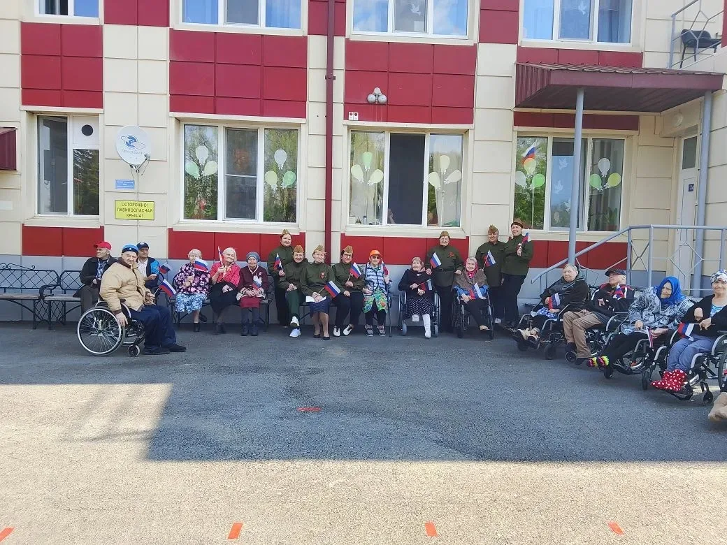 8 мая сотрудниками учреждения "Вагайского дома социального обслуживания" было проведено...