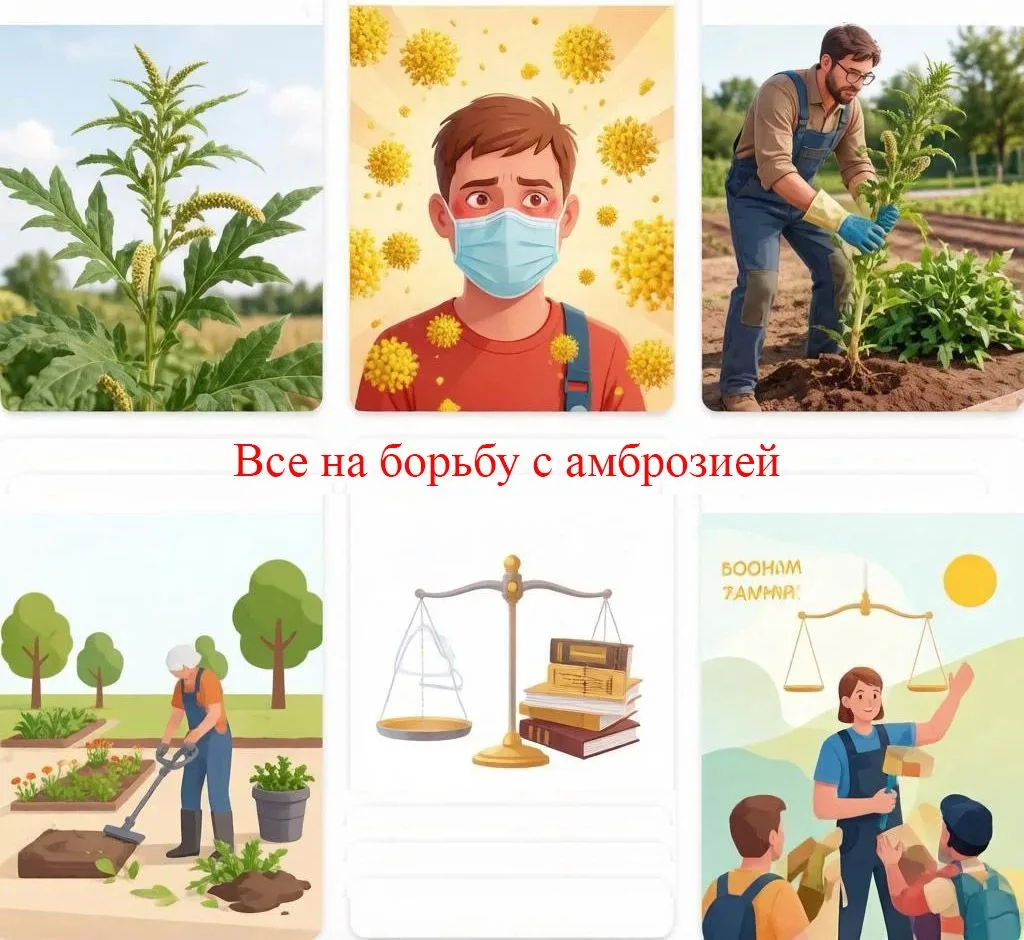 🌿 Памятка: Амброзия — опасный сорняк 📌 Что такое амброзия? Амброзия полыннолистная — карантинный сор