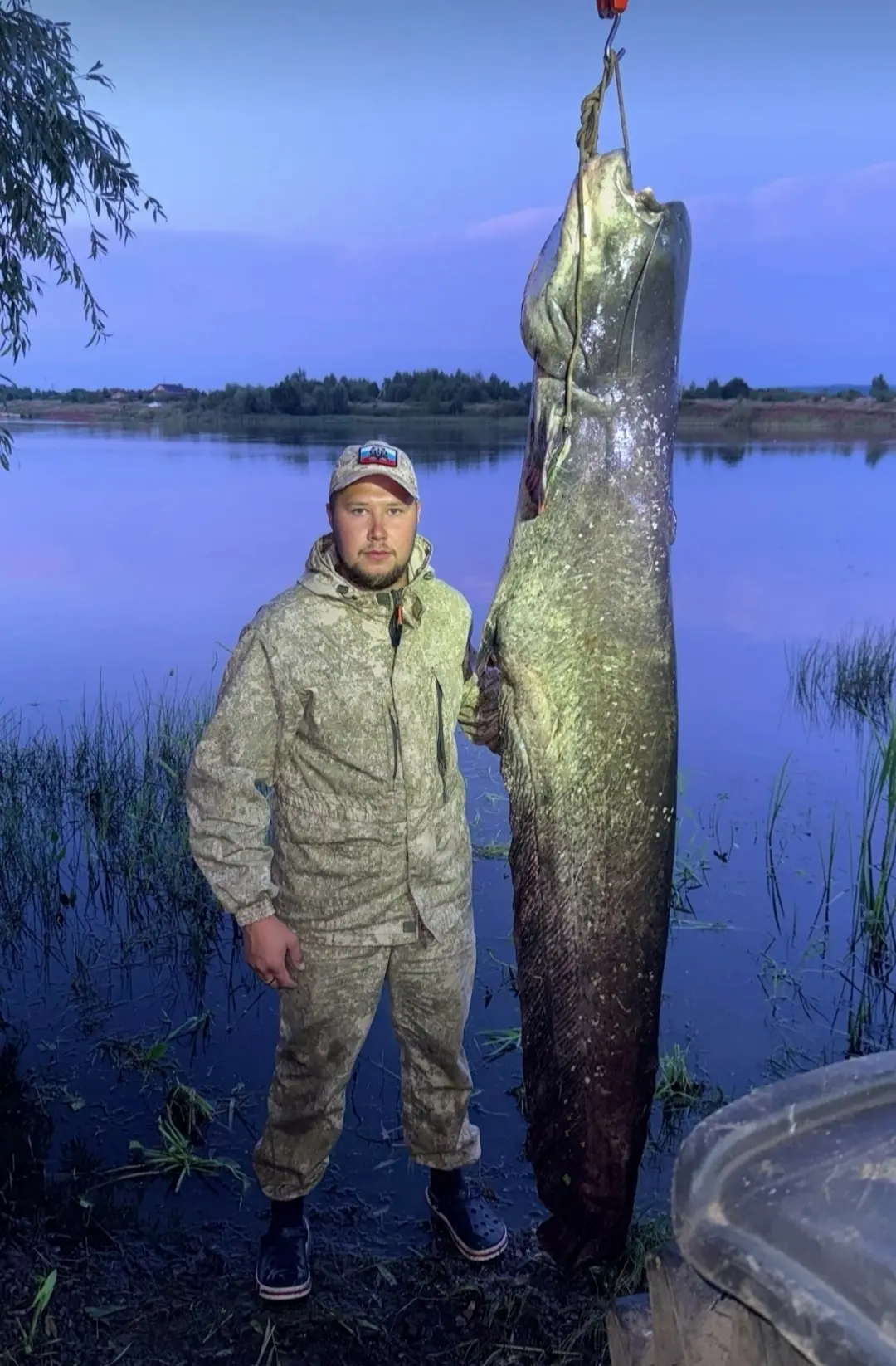 🐟У БЕРЕГОВ ЕЛОВО ПОЙМАН СОМ НА 70КГ! 🐟