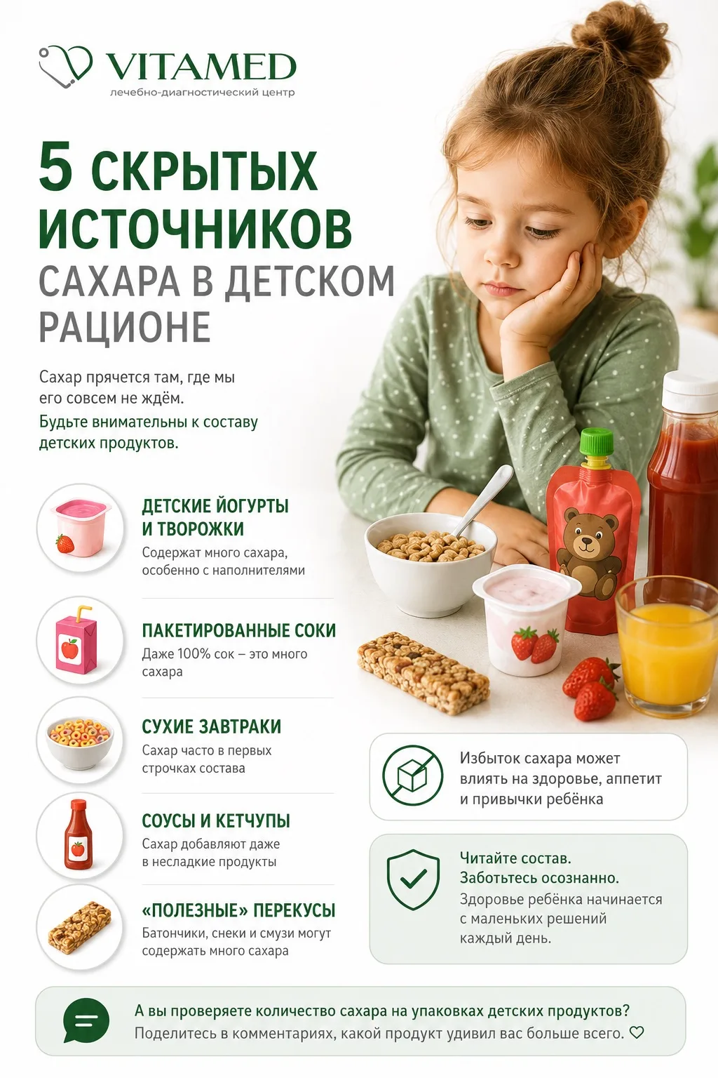 Многие родители уверены: если ребёнок не ест конфеты и шоколад каждый день, значит саха...