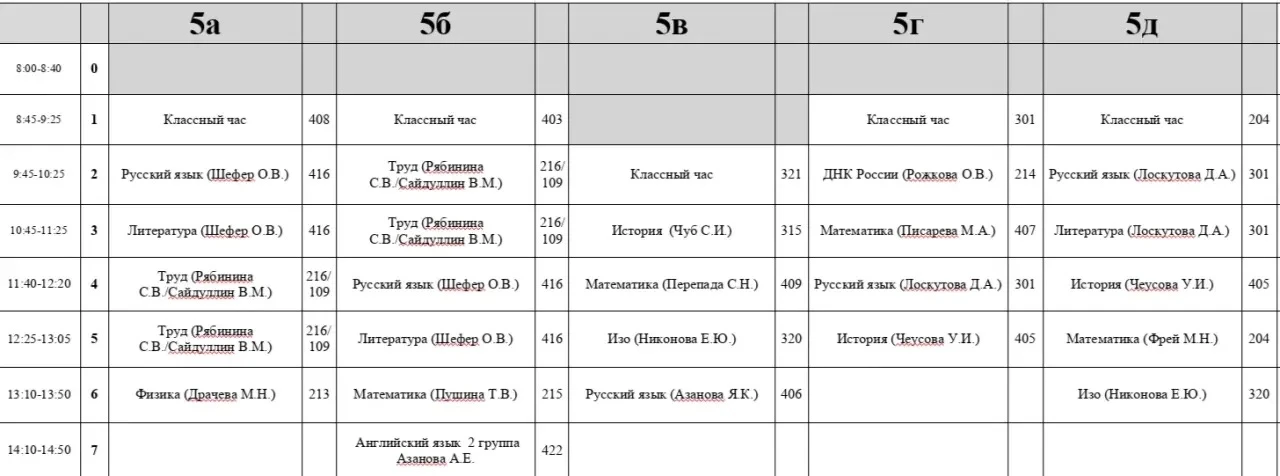 Расписание на ПОНЕДЕЛЬНИК ❗️