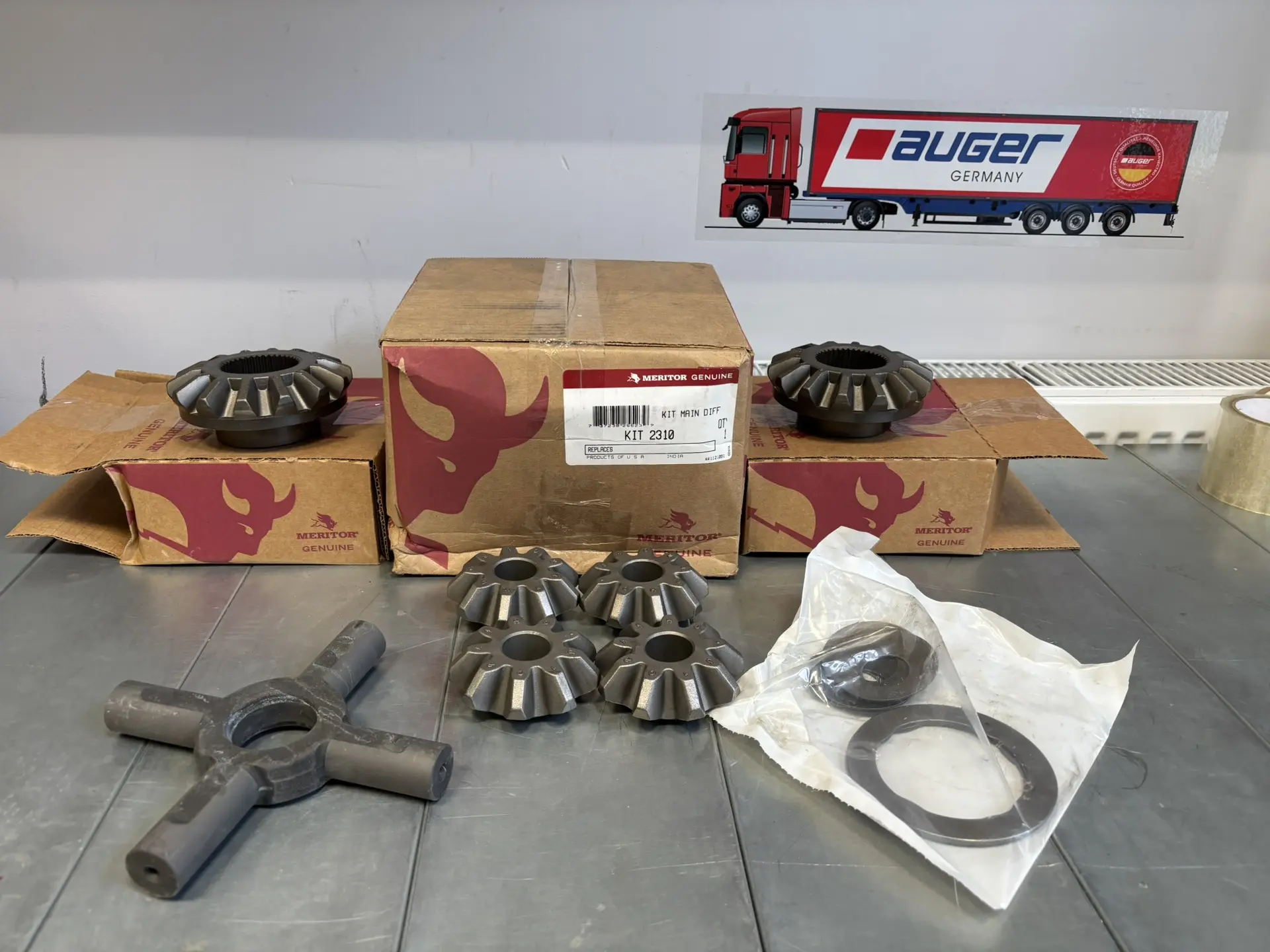 Ремкомплект  дифференциала (крестовина,4 сателлита,2 шестерни,шайбы) MERITOR KIT2310  О...
