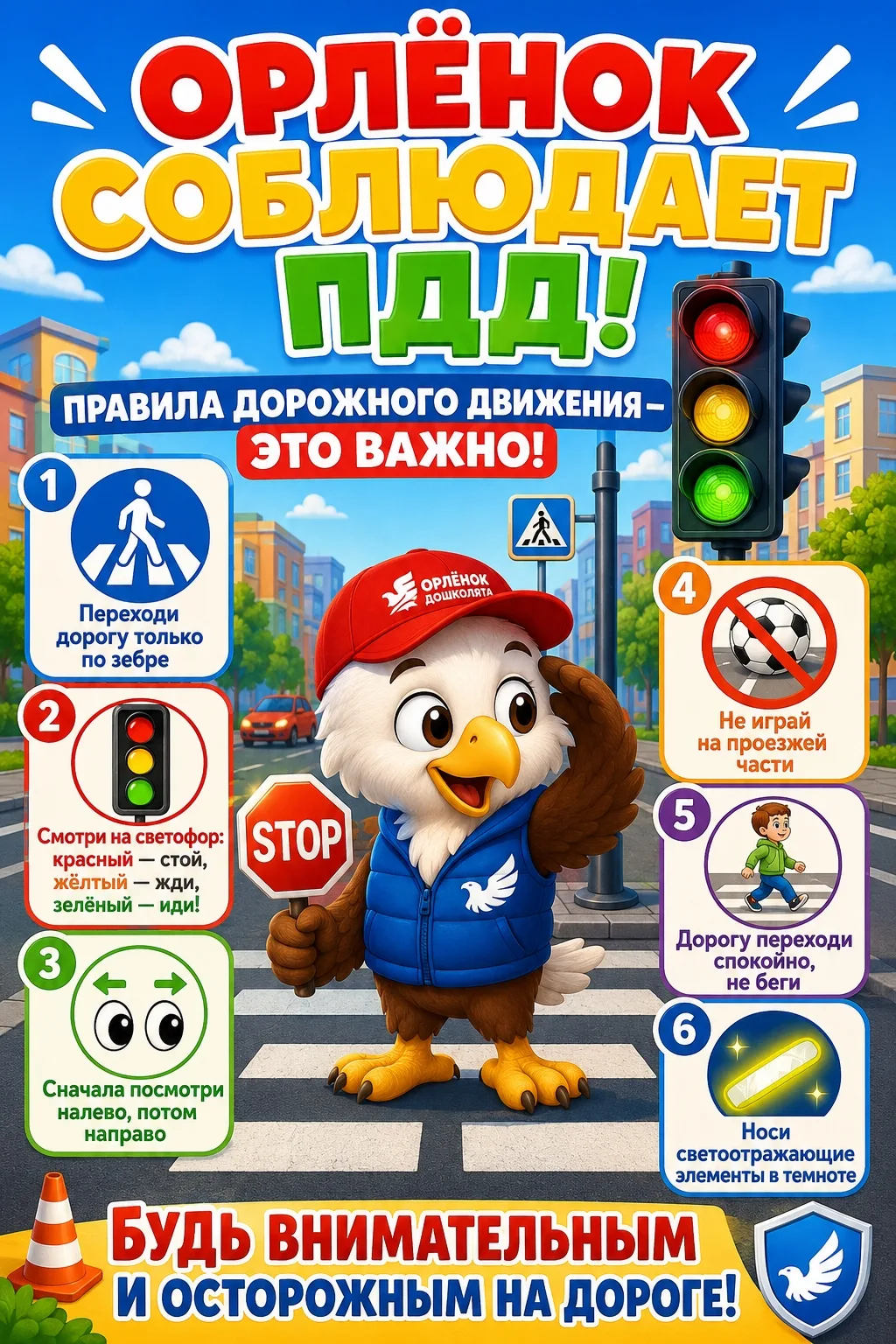 📌 Сегодня отмечают Международный  день правил дорожного движения. С детьми провели тем...