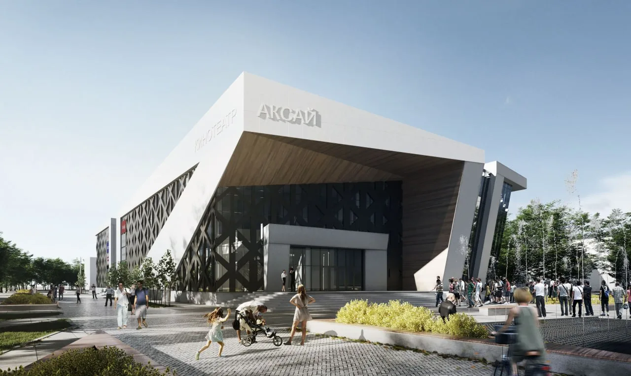 Проект кинотеатра «Аксай» в городе Аксай, Россия. Архитектурное бюро Masterplan.