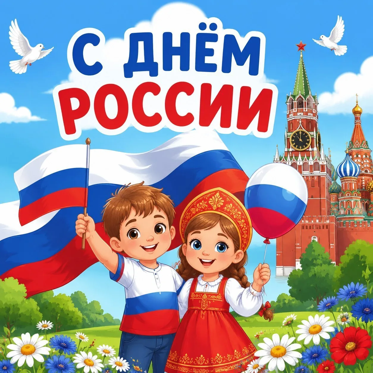 🇷🇺🎉 С Днём России! Любовь к Родине начинается с детства 🎉🇷🇺

Коллектив нашего детского сада от