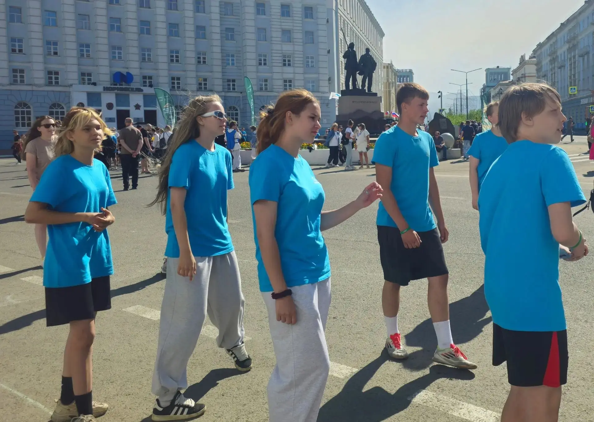 19 июля отряд «СКАТ» МБОУ «Гимназия №5» стал активным участником городского фестиваля, посвященного 