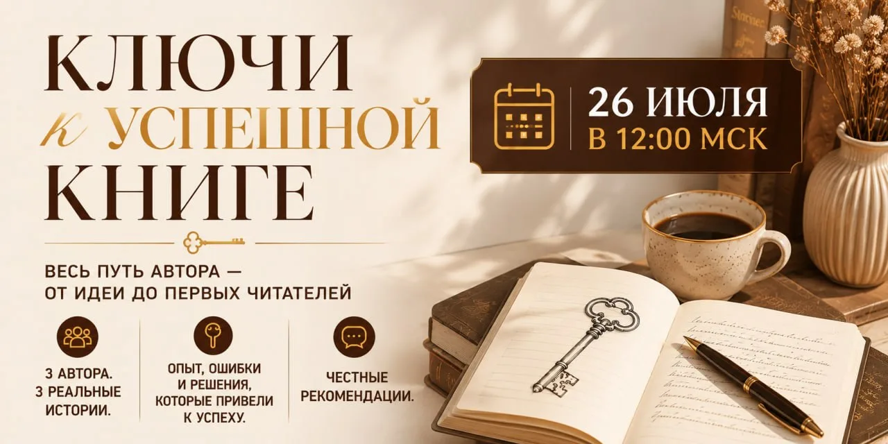 От черновика до тиража за месяцы: 3 реальные истории

Для всех, кто просил запись недавней встречи с