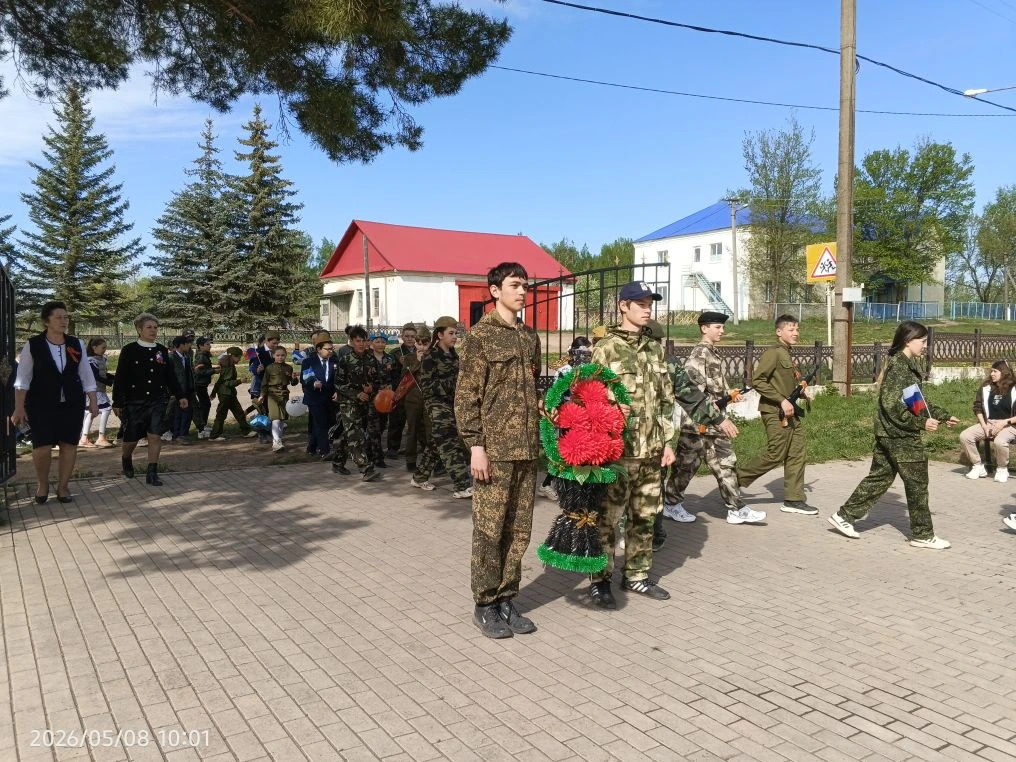Накануне Праздника Великой Победы 9 мая, обучающиеся школы МБОУ СОШ с Аблаево возложили...