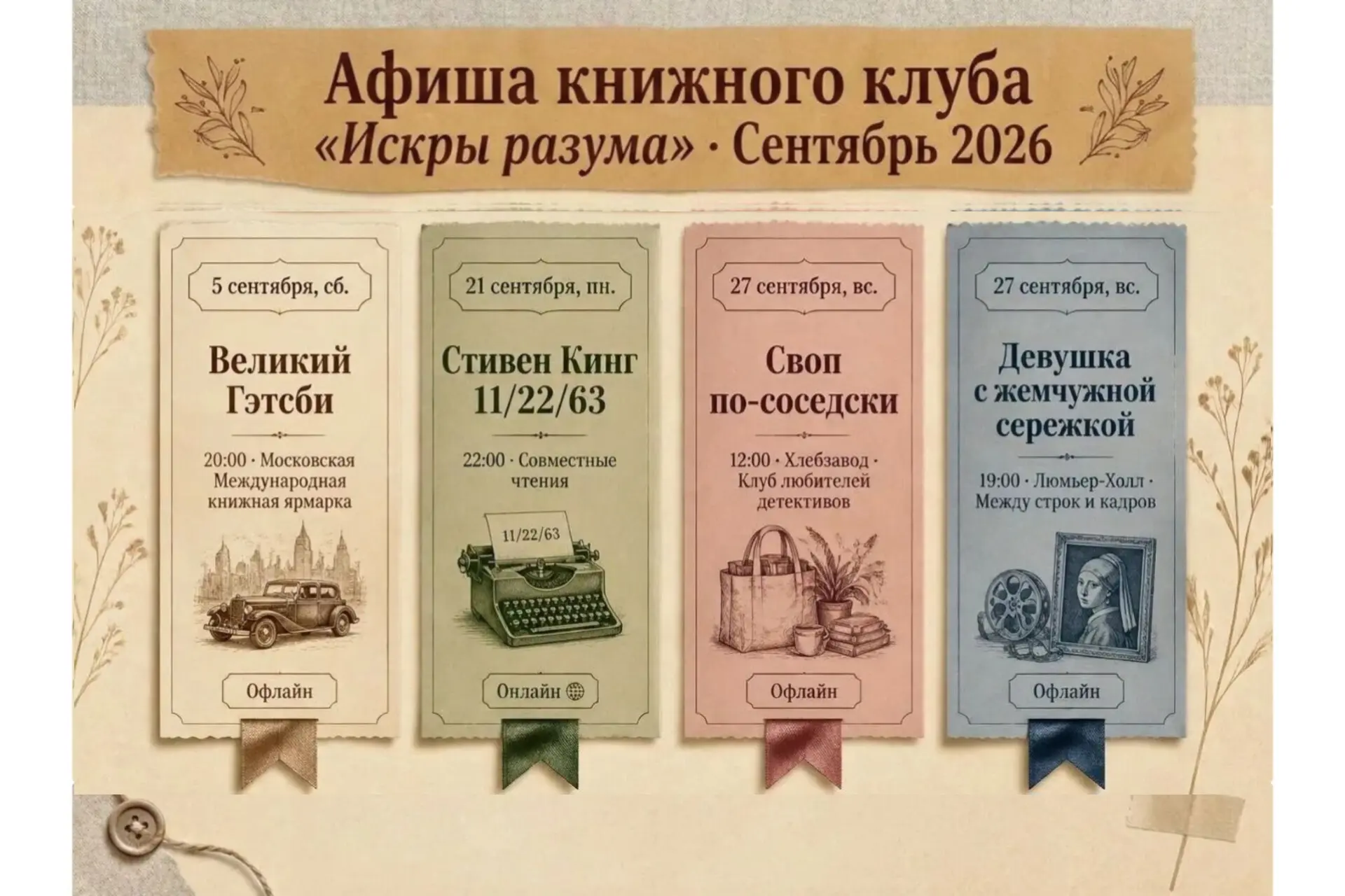 АФИША сентябрь