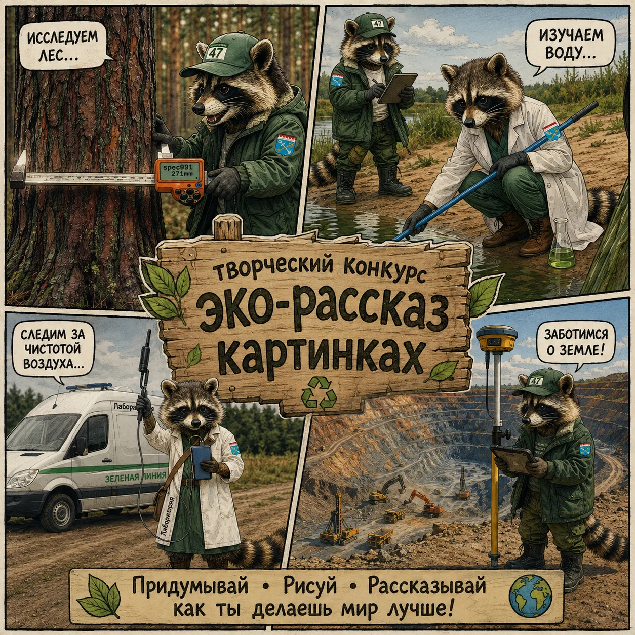🎨 Спасибо всем, кто уже прислал свои работы на конкурс «Эко-рассказ в картинках»!