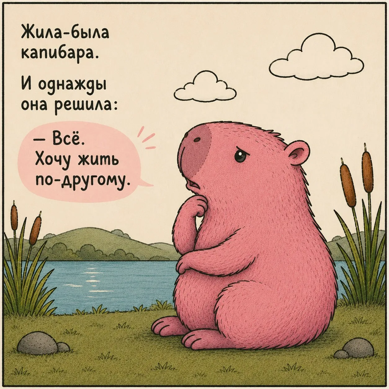 Смешно, пока это капибара