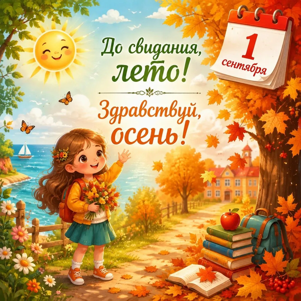 ☀️ Прощай, лето… 💛🍂 Здравствуй, осень. 🍁