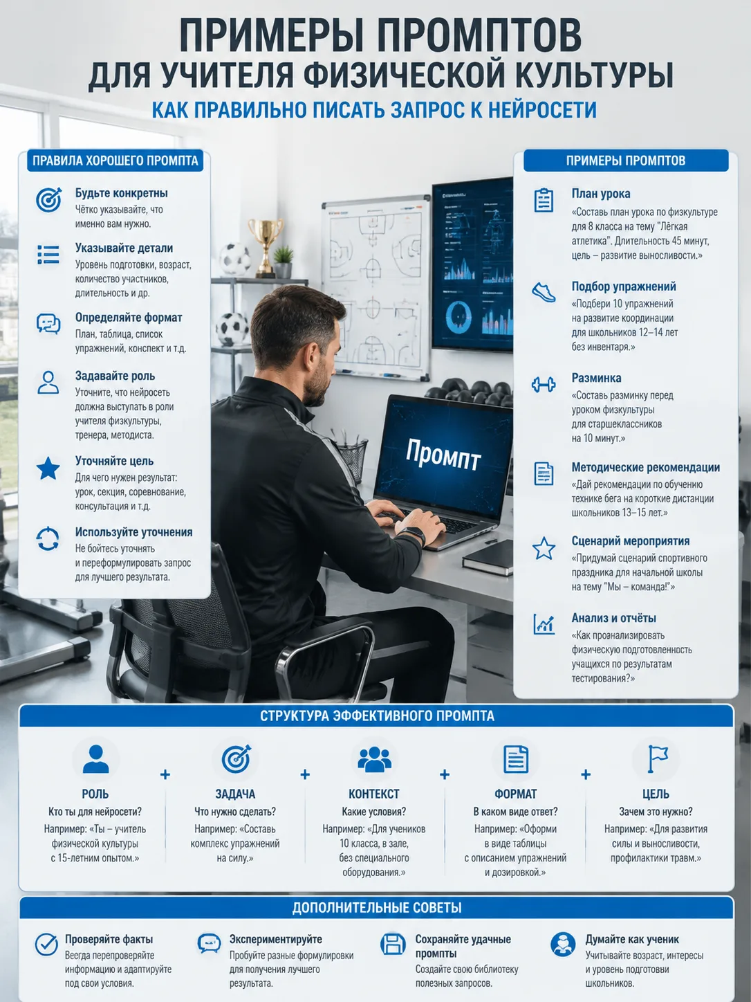 #промпт #какправильнописатьпромпт #примерыпромптов #дляучителяфк