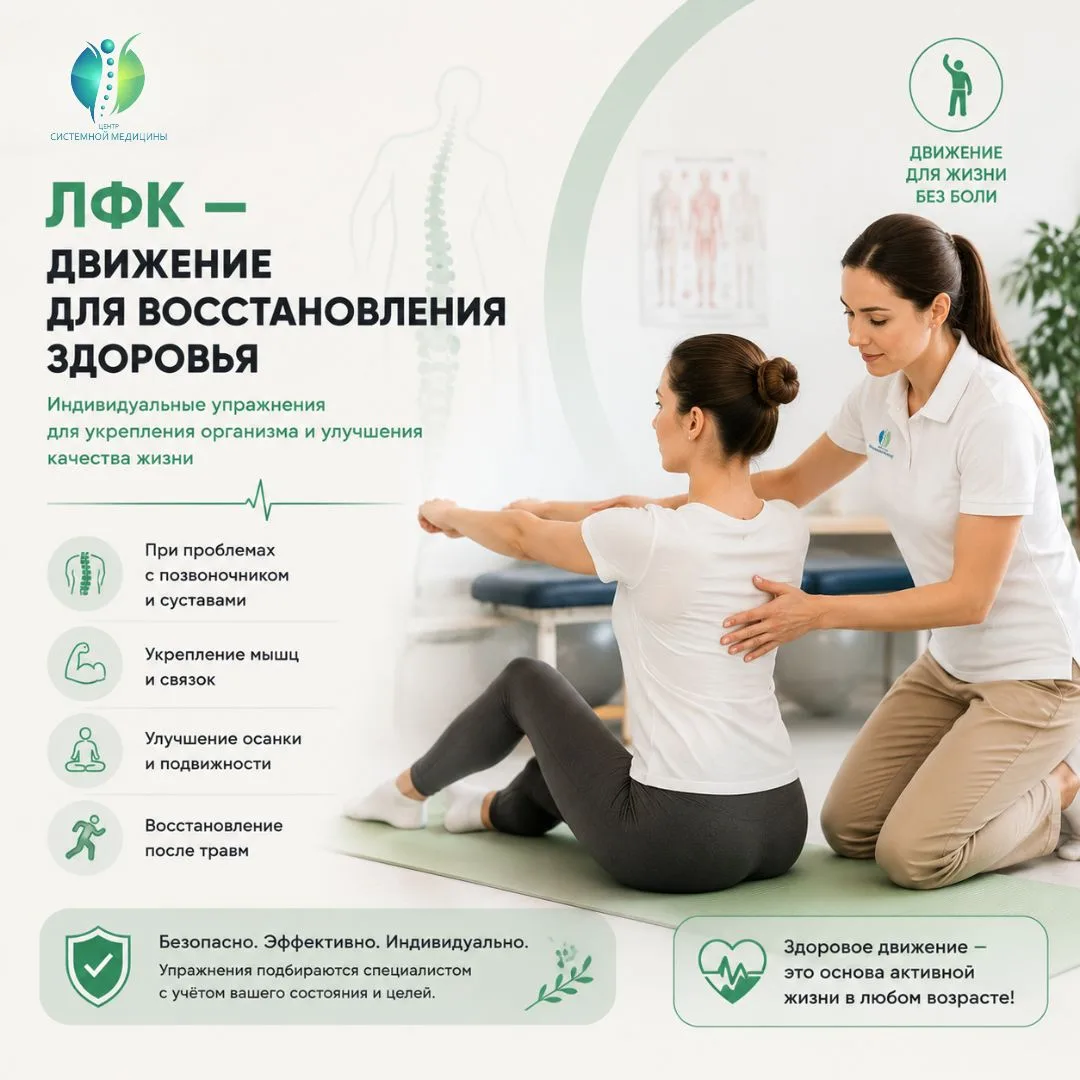 🧘‍♀️ ЛФК — движение, которое помогает восстановить здоровье