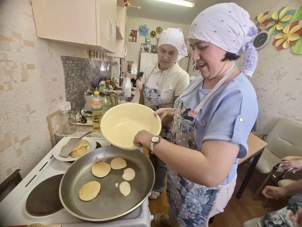 🥞Занятие по бытовой адаптации в отделении дневного пребывания: «Приготовление блинов».
 
В отделени