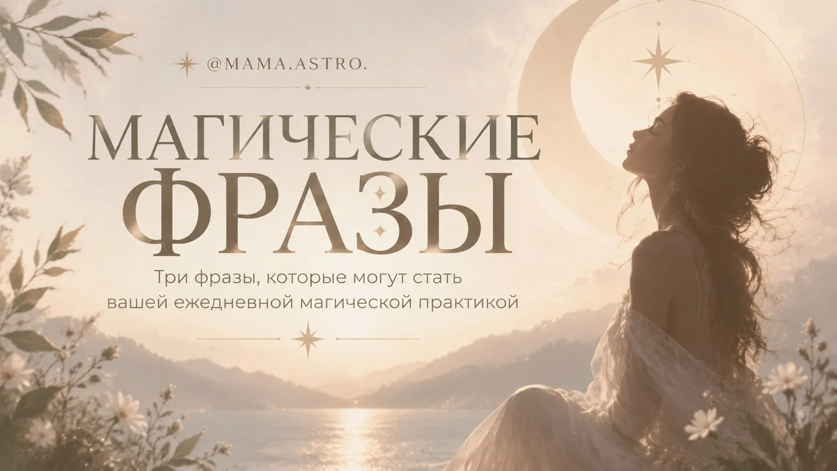 ✨ТРИ ФРАЗЫ, КОТОРЫЕ МОГУТ СТАТЬ ВАШЕЙ ЕЖЕДНЕВНОЙ МАГИЧЕСКОЙ ПРАКТИКОЙ