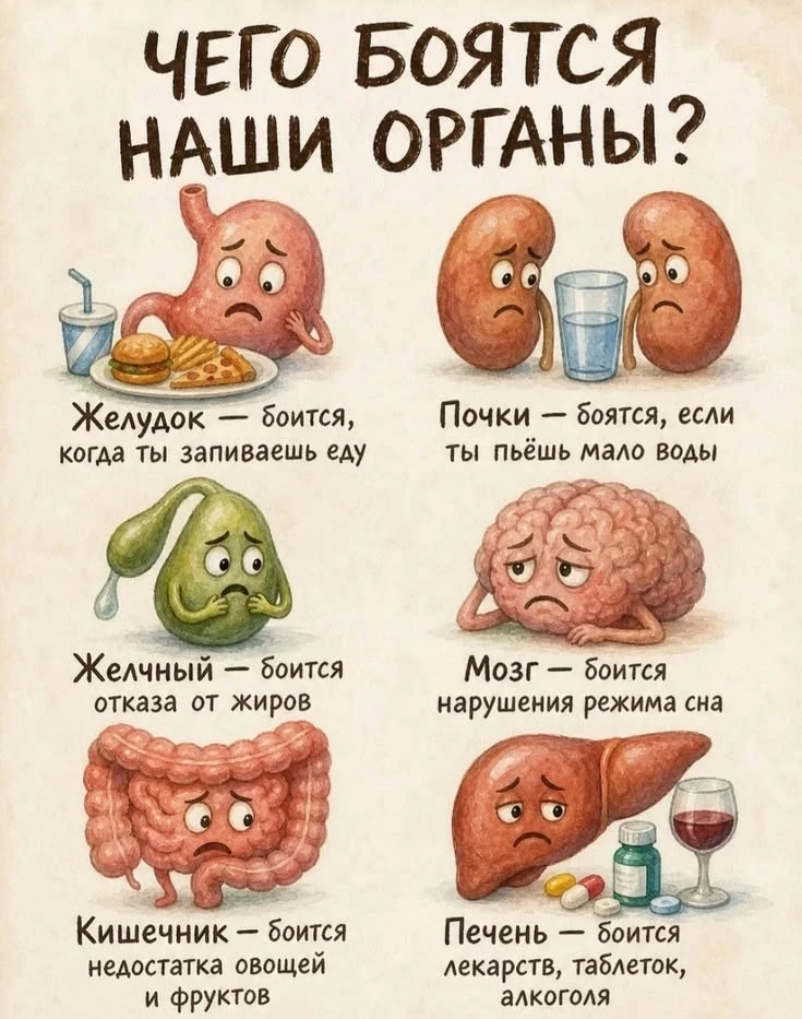 Чего бояться наши органы ?