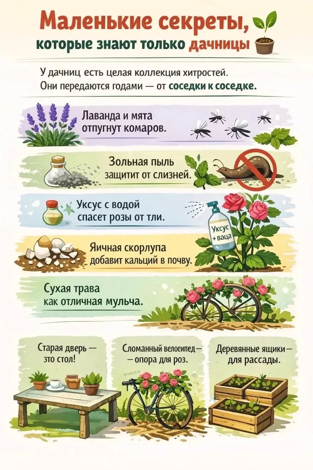Маленькие советы, которые точно пригодятся на даче 😍

Дача | Подпишись 👇🏻