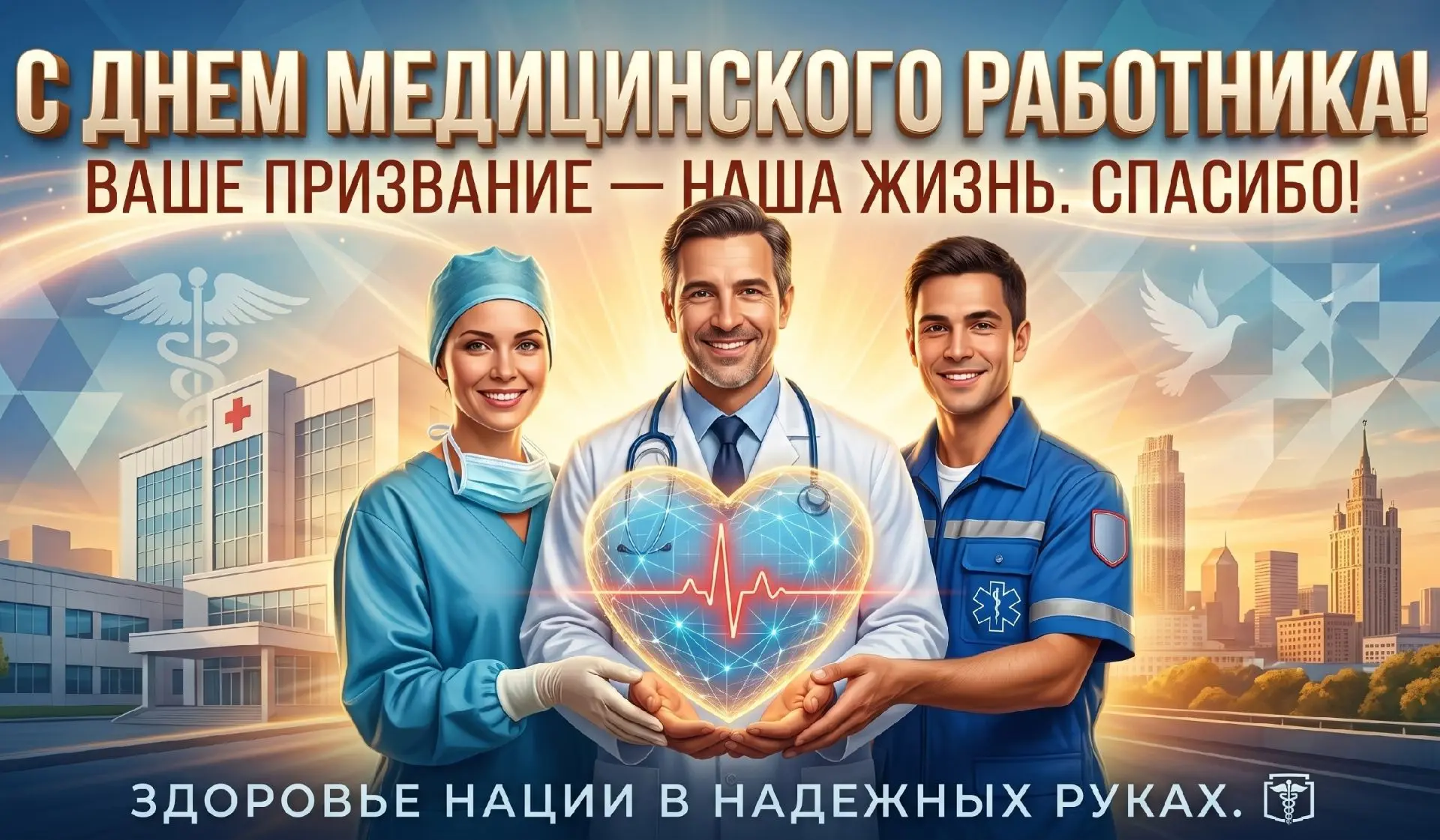 🩺С ПРАЗДНИКОМ, ДОРОГИЕ МЕДИКИ!
 
👩‍⚕️Сегодня свой день отмечают люди самой благородной профессии. 