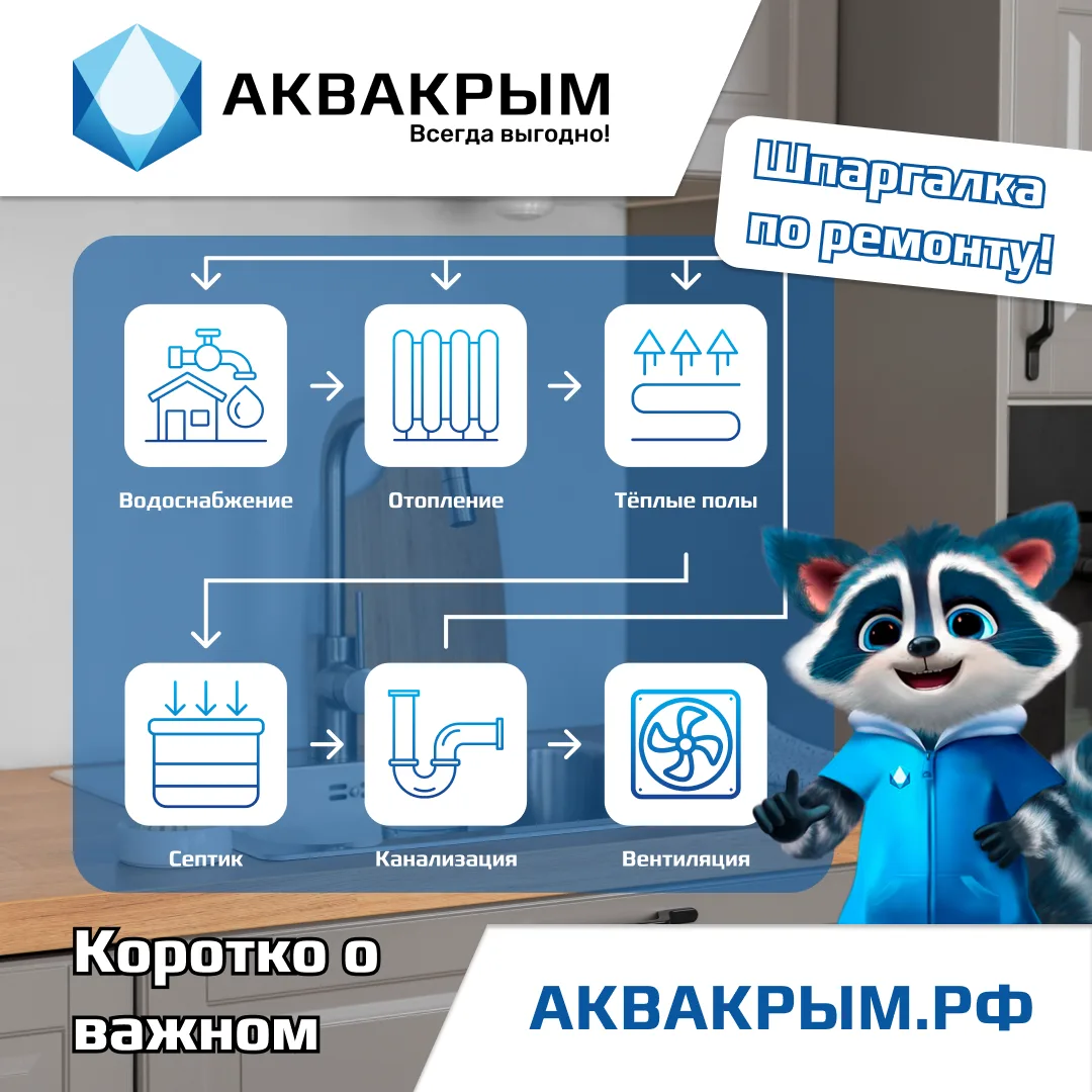 🔨 Шпаргалка по ремонту от АКВКРЫМ