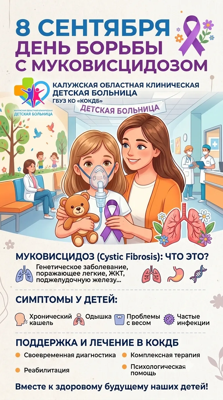 8 сентября - Всемирный день борьбы с муковисцидозом 💜