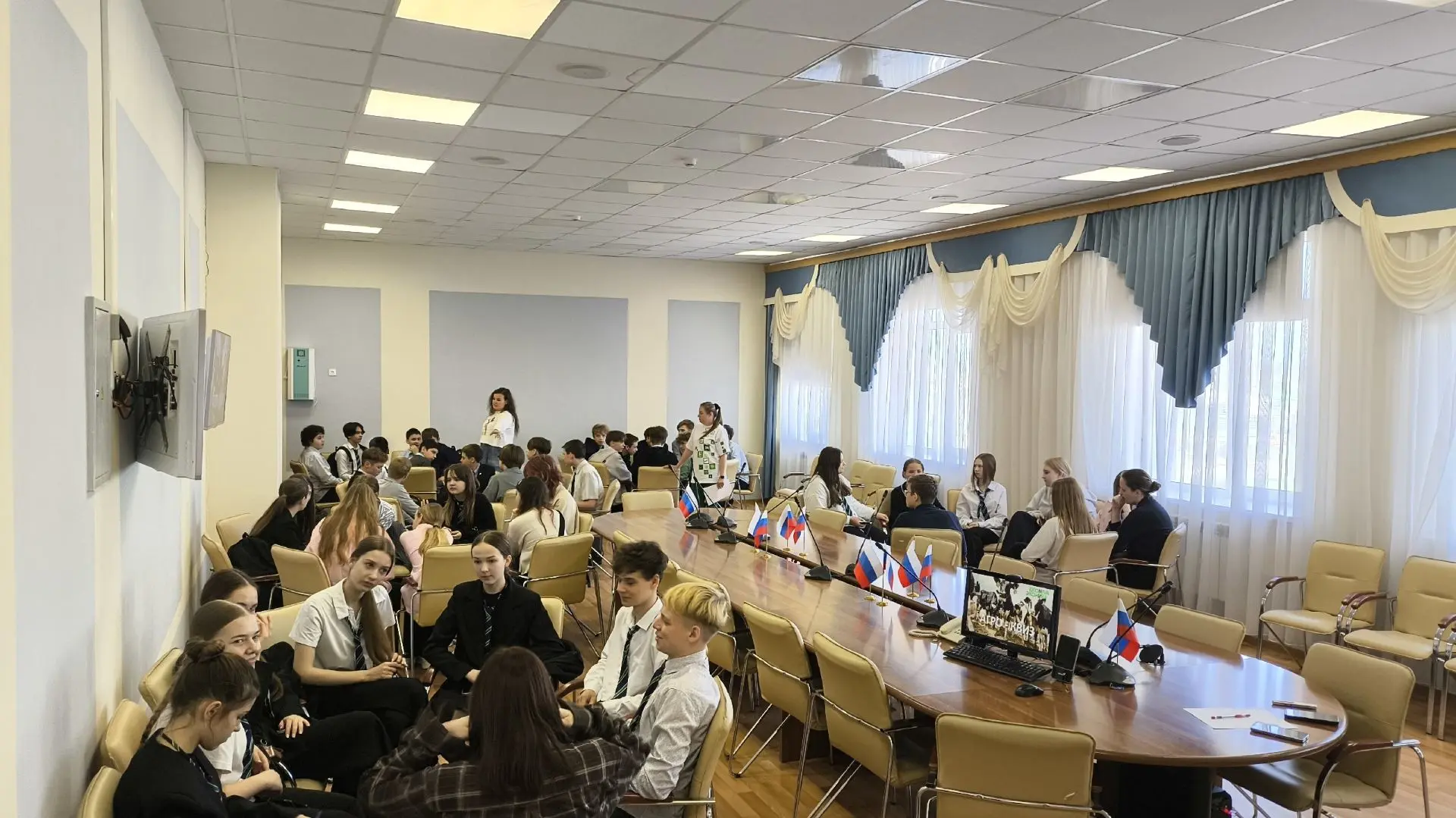 🗓❤️Сегодня сотрудники компании ЭкоНива провели квиз для учащихся Агроклассов Бутурлиновской средней 