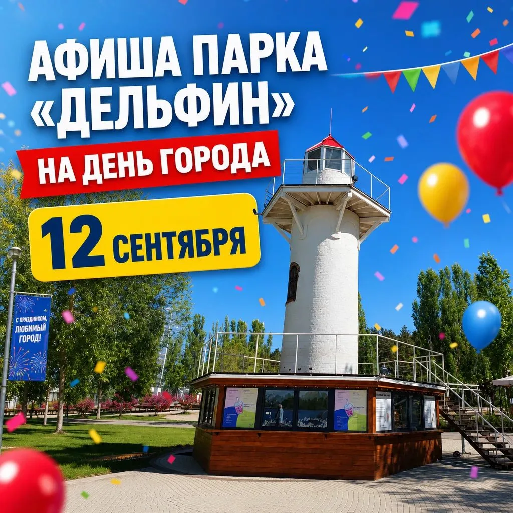 Афиша парка «Дельфин» на день города 12сентября