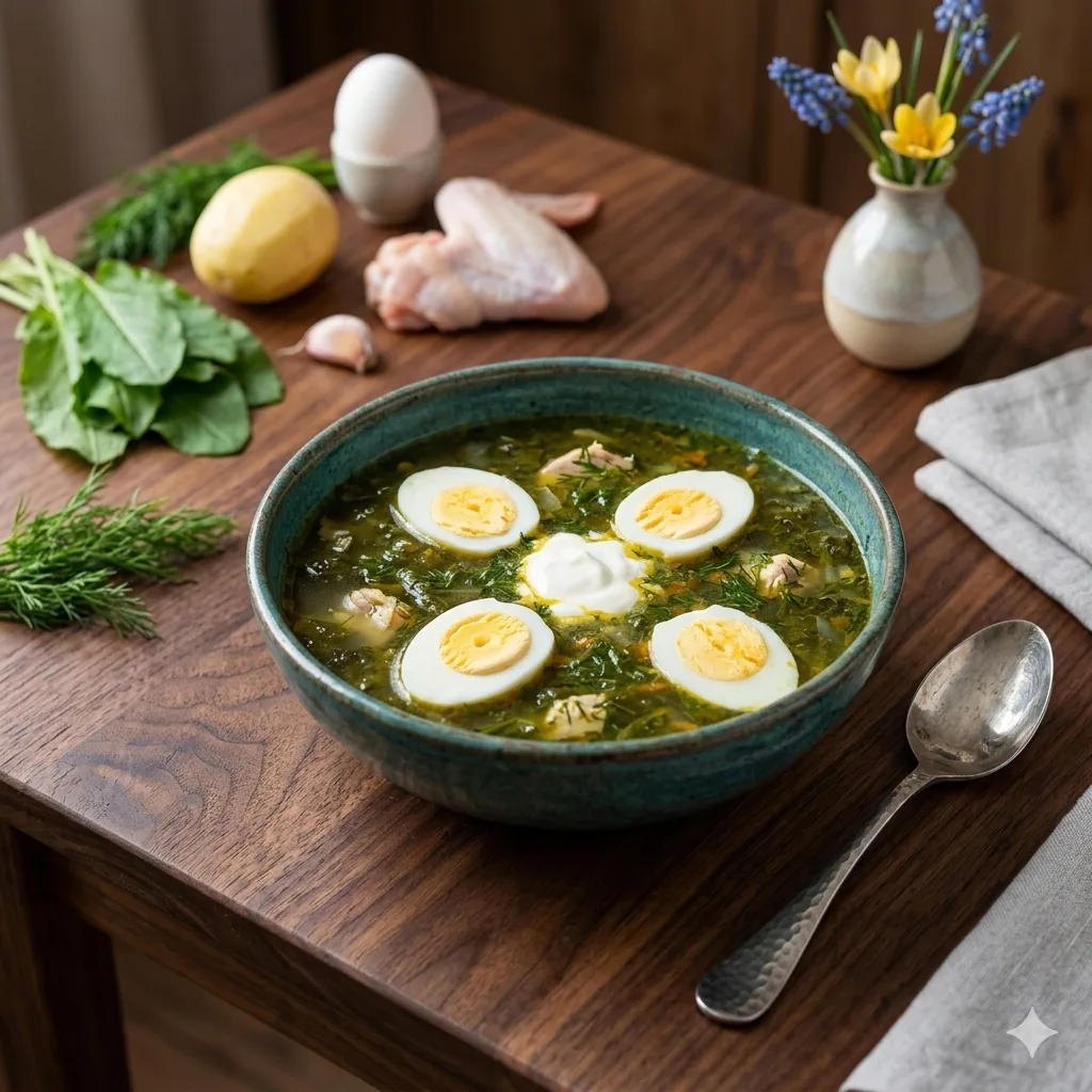 🍲 ЗЕЛЁНЫЙ БОРЩ С КУРИЦЕЙ И ЩАВЕЛЕМ. Начинаем готовиться к лету!

*Настоящий вкус весны в одной таре