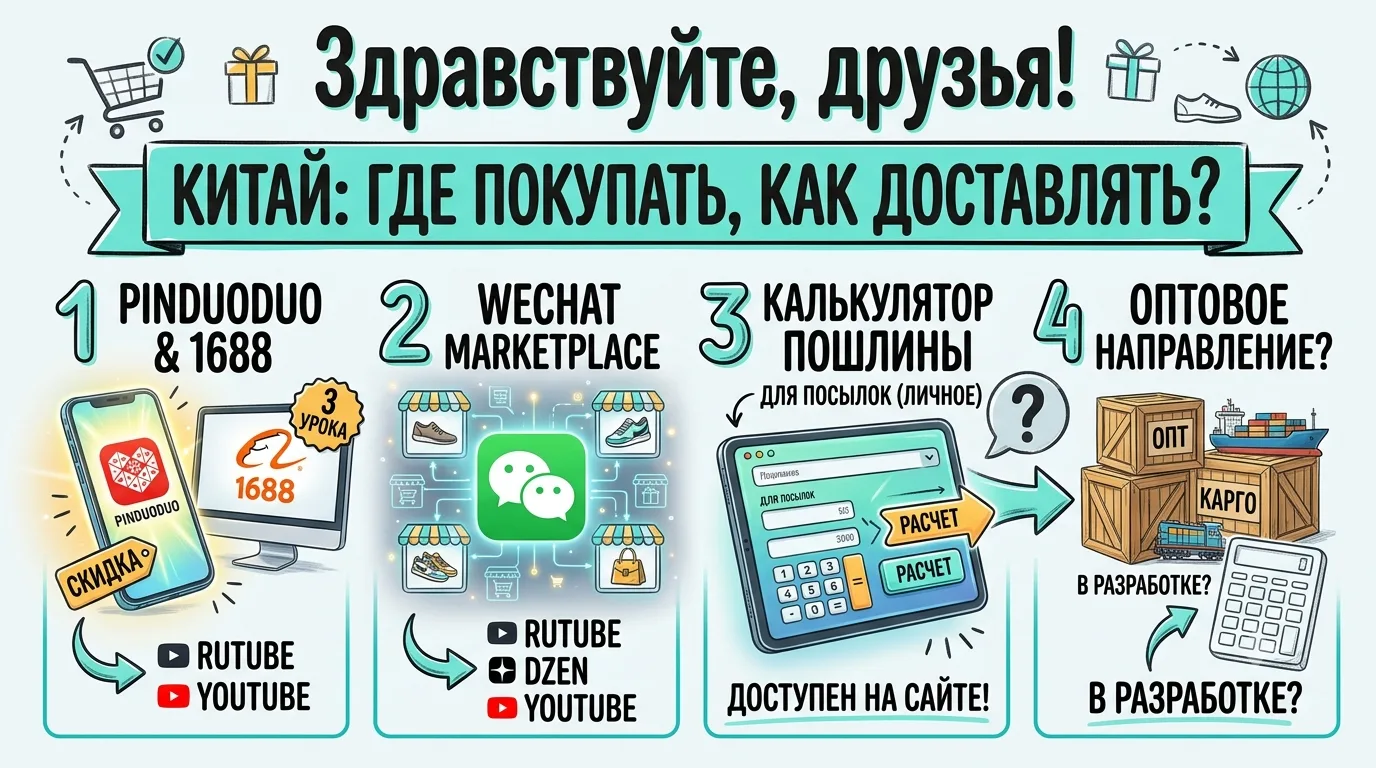 Здравствуйте, друзья! Недавно вышел пост про купон на скидку на Pinduoduo, три урока по...