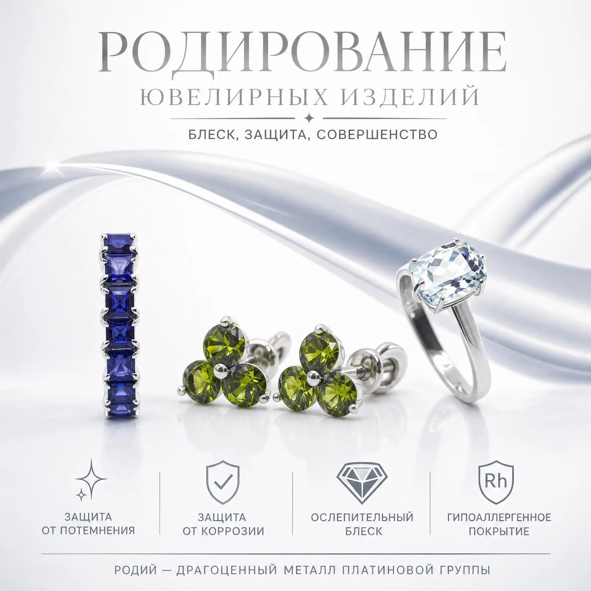 Любимое кольцо потускнело, а белое золото предательски выдает желтизну? 🤔