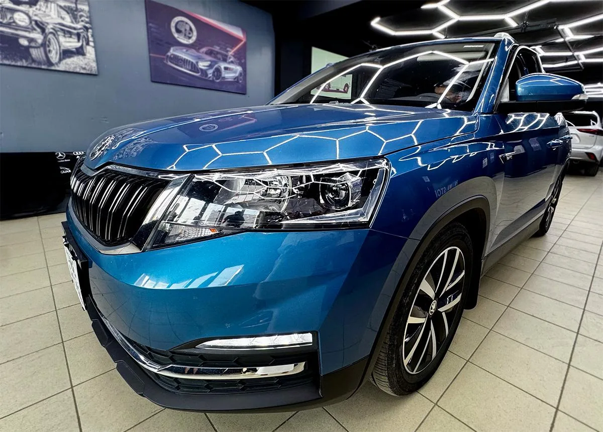 🚗 Skoda Kamiq из Китая была у нас на установке андроид-магнитолы и системы кругового обзора 360°.


