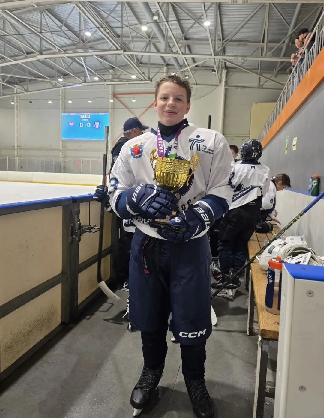 В г.Казань,с 18 по 22 августа прошёл хоккейный турнир "ALGA CUP"по 2015 г.р. Ученик 5"Б...