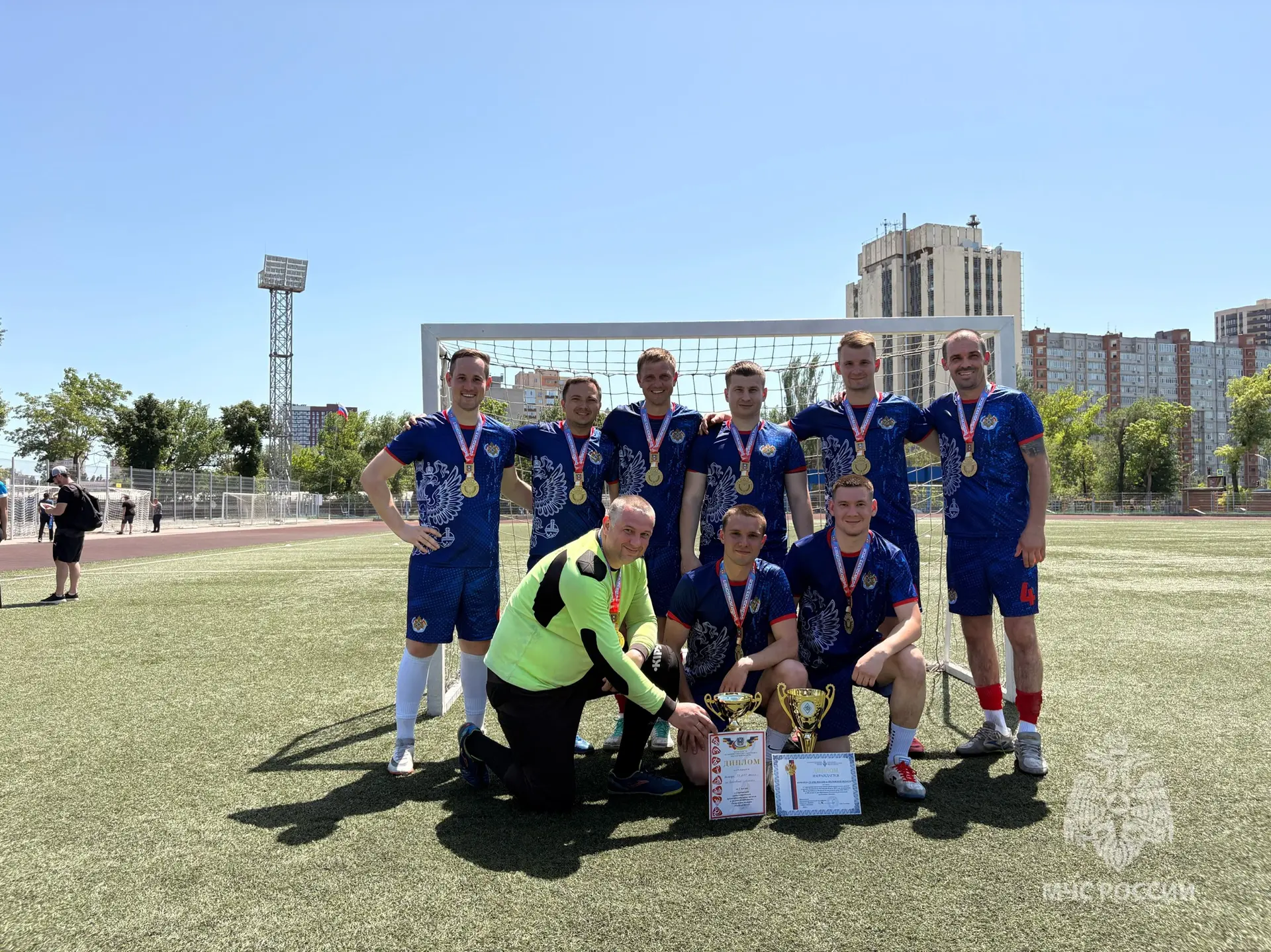 🏆Сотрудники МЧС России  одержали победу в турнире по мини‑футболу в рамках Спартакиады «Динамо»  В р