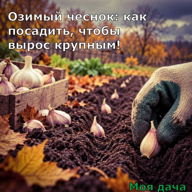 Озимый чеснок: как посадить, чтобы вырос крупным 🧄