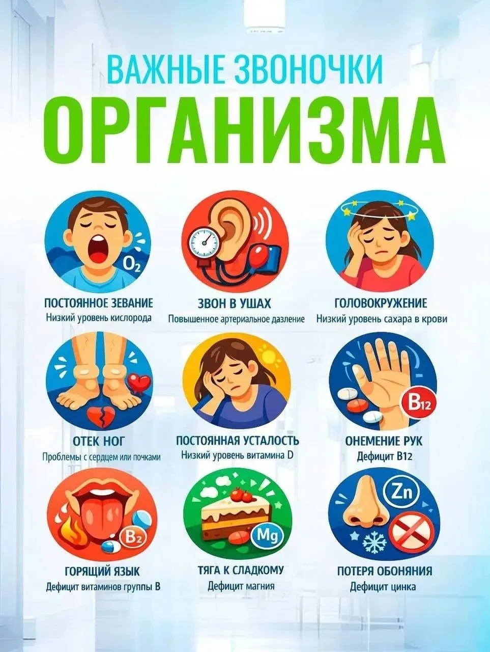 🔻🔻🔻  Какие сигналы организма нельзя игнорировать ☝️